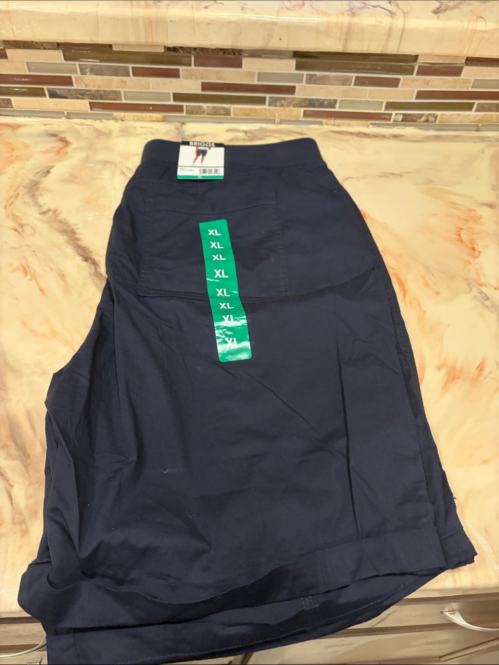 BRIGG Navy A-Line Skirt - XL